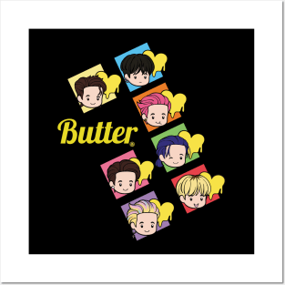 Chibi Bangtan Members Butter Posters and Art